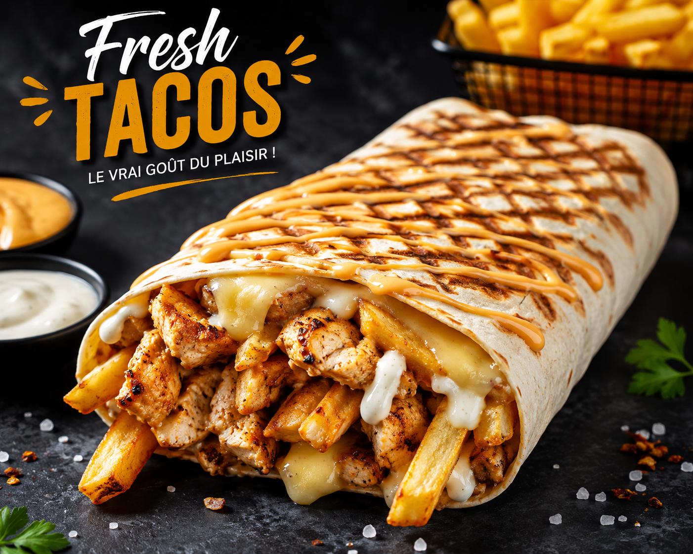 Tacos M ( 1 viande)